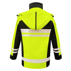 ANSI 2025 Venta al por mayor Clase 3 Ropa de seguridad de alta visibilidad Impermeable Reflectante Construcción de carreteras Fabricación de chaquetas de invierno - Product Image 6
