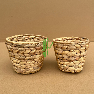 100% Handmade Eco-Friendly Mini Rattan Wicker Storage <b>Baskets</b> From Vietnam Kitchen Storage Handicraft by VGREENART Brand - Product Image 1