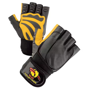 Gants de gymnastique en cuir personnalisés OEM de haute qualité avec logo personnalisé Prix raisonnable pour les sports et le cyclisme Gants de fitness - Product Image 2
