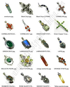 Vente chaude Vintage indien fait à la main 925 en argent Sterling bijoux fins naturel oeil de tigre pendentif en pierre précieuse argent charmant Design - Product Image 4