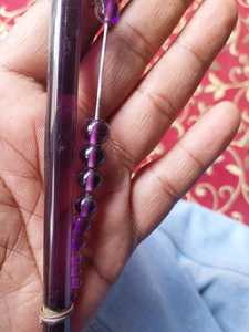 Cuentas redondas de vidrio hechas a medida en color púrpura y varillas de vidrio en color púrpura para tiendas de reventa de cuentas y suministros de joyería - Product Image 3