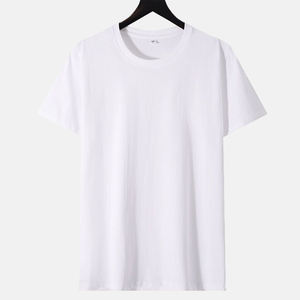 Camisetas de punto de algodón puro para hombres Camiseta de manga corta OEM Tela suave Ajuste personalizado Proveedor de ropa informal cómoda - Product Image 2