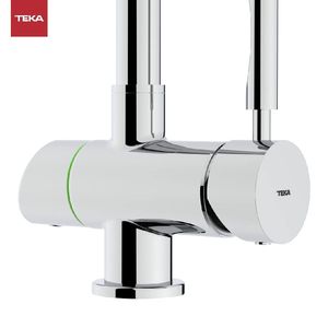Grifo Monomando de Cocina Teka OS 200 de Acero Inoxidable Cromado, Clásico, con Válvula Cerámica Giratoria y Acabado Plateado - Product Image 4