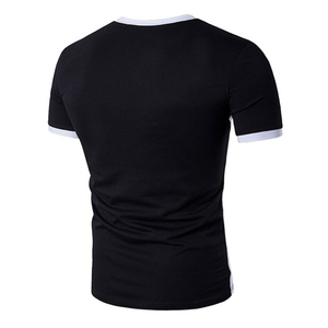 เสื้อยืดผู้ชายแบบใหม่ ปรับแต่งได้ ระบายอากาศดี ผ้าฝ้ายออร์แกนิค ใส่ได้ทั้งลำลองและเป็นทางการ เหมาะสำหรับฤดูร้อน ใส่เที่ยวเล่นหรือทำกิจกรรมกลางแจ้ง เสื้อผ้าสตรีทแวร์ - Product Image 1