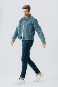 Vestes en jean en coton pour hommes Vêtements pour hommes Vestes et manteaux Grande taille Veste en jean de haute qualité personnalisée pour hommes Service OEM - Product Image 3