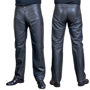 Pantalon décontracté en cuir véritable pour homme, haute qualité, Offre Spéciale - Product Image 1