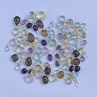 Pendentifs en pierres précieuses facettées de 8 mm et 10 mm en améthyste naturelle et citrine, qualité AAA, sertis clos, plaqués or, pierres de naissance, mignons, disponibles en ligne