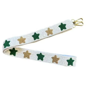 Sangle de sac à main gameday belle sangle de sac orange/blanc/perlé regardé cette jolie sangle de sac à main - Product Image 1