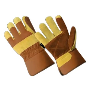 Guantes de Seguridad de Piel de Vacuno de Larga Duración y Cómodos para la Protección de las Manos en la Construcción, Reforzados para Diversos Trabajos - Product Image 6