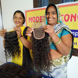 Vente en gros de paquets bouclés de vague profonde crépue naturelle de 8 pouces extensions indiennes vietnamiennes vierges brutes sans vague profonde chimique en vrac - Product Image 2