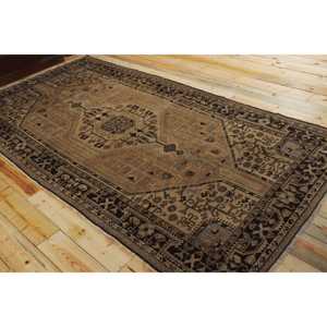 พรมวินเทจตุรกี ขนาด 4.8x9.5 ฟุต (147x290 ซม.) ลายเพสลีย์สีน้ำตาล - Product Image 4