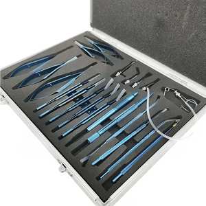 ชุดเครื่องมือผ่าตัดตาสำหรับการผ่าตัดต้อกระจก SURGINEXA จำนวน 21 ชิ้น ทำจากเหล็ก พร้อมกล่องเก็บ - Product Image 2