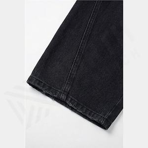 Wholesale <b>Men</b> Baggy Jeans Retro Classic <b>Loose</b> Fit Hip Hop Vintage Streetwear Style Wide Leg <b>Trousers</b> Wholesale Customized Color - Product Image 6