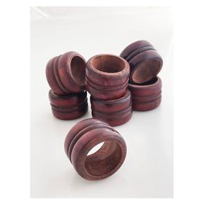 แหวนผ้าเช็ดปากทำจากไม้แบบโบราณโบราณดีไซน์เรียบง่าย - Product Image 4