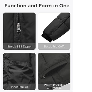 Hombres Warm Puffer Chaquetas Hombre Invierno Parka Chaquetas Abrigos para Invierno - Product Image 6