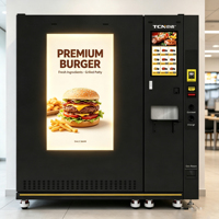 Mesin Penjual Otomatis Hamburger TCN dengan Pendingin dan Microwave, Layanan Mandiri 24/7 untuk Makanan Panas