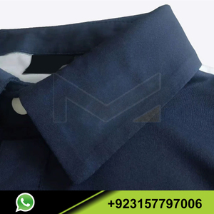 Polo de Manga Corta para Hombre, Blanco, Azul Marino y Rojo a Rayas, Secado Rápido, Corte Deportivo, Largo Regular, Tejido de Poliéster - Product Image 3