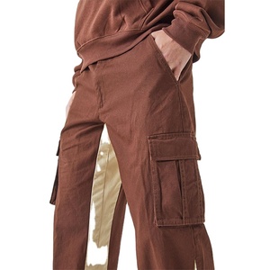 Vente en gros OEM, design personnalisé, poches latérales, léger, tendance, matière respirante, 100% polyester, jogging décontracté pour homme - Product Image 4