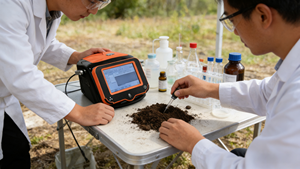 Spectromètre X-ray portable P5S pour l'analyse sur site des éléments minéraux, des sols et des huiles – <span class=keywords><strong>Test</strong></span> de sol simplifié - Product Image 4