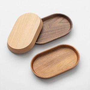 Bandeja para servir de madera tostada personalizable con diseño de hojas rústicas para uso doméstico-Mesa de desayuno y bandeja decorativa para servir en la cocina - Product Image 3