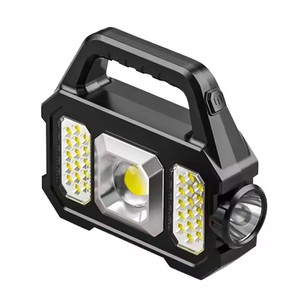 Fabrika doğrudan yüksek parlaklık <span class=keywords><strong>LED</strong></span> el fenerleri güneş enerjisi dahili pil şarj edilebilir el meşale lambaları ile güç bankası - Product Image 2