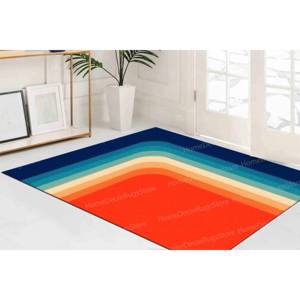 Minimalist Printed <b>Rug</b>, Modern Pattern for Living Room, Anti-Slip Feature,Luxury Velvet <b>Rug</b> - Product Image 3