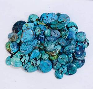 Cabochon en pierre naturelle du Tibet Turquoise pierre précieuse en vrac véritable produit en vrac fait à la main personnalisé - Product Image 4