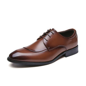 Chaussures pour hommes de style 2025 - Cuir véritable, décontractées, à enfiler, chaussures de mariage rigides à bout pointu - Product Image 5