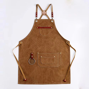 High Quality Sleeveless <b>Kitchen</b> <b>Apron</b> Long Canvas Embroidered Washable Chef's Clothing for Men <b>Women</b> Household Baking Parties - Product Image 5
