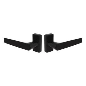 Aluminum <b>Door</b> <b>Handle</b> Master Karma with Short Escutcheon, 8x8mm <b>spindle</b>, Black Matte (NEOPA) - Product Image 1