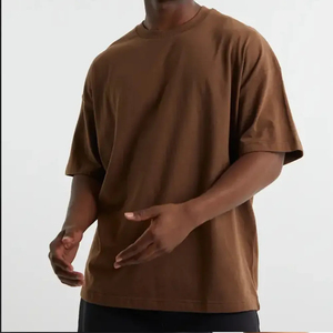 เสื้อยืดผู้ชายสะพายไหล่ขนาดใหญ่300 GSM คอปกหนา100% ผ้าฝ้ายออกแบบโลโก้ได้ตามต้องการ - Product Image 2