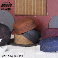 Topi Kufi doa Muslim bordir pria, kupluk Omani Taqiya take Kofia Topi Islami untuk pria ZAF ADVANCE
