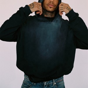 เสื้อฮู้ดแบบสวมศีรษะของผู้ชายผ้าฝ้าย100% เทอร์รี่เทอร์รี่โอเวอร์ไซส์ล้างกรดวินเทจปรับแต่งได้สำหรับฤดูหนาว - Product Image 3