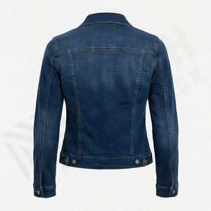 Chaqueta Trucker Vaquera Casual Personalizada para Hombre, Tallas Grandes y Altas, 100% Algodón, Opción de Logotipo Frontal, Chaqueta Transpirable para Invierno - Product Image 2