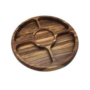 Classique indien élégant en gros décoratif plateau en bois fantaisie plateau de service en bois excellente qualité à la main plateau de service - Product Image 1