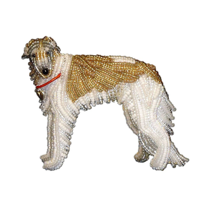 เข็มกลัดลูกปัดปักลายใบไม้ทำด้วยมือ - Product Image 4