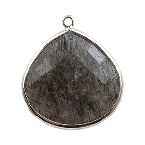 Pendentifs de luxe plaqué or 925 collier en argent sterling lapis collier pendentif en pierres précieuses pour les femmes - Product Image 5