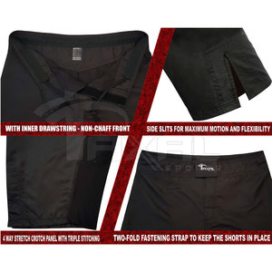 Pantalones Cortos de MMA Estilo Kimono Ligeros de Spandex/Poliéster para Hombre Adulto - Secado Rápido y Transpirables, Color Sólido, Nueva Llegada - Product Image 6