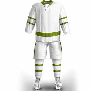 Uniforme de hockey sobre hielo al por mayor de alta calidad Oem Odm tela de secado rápido con diseño de Jersey de equipo personalizado para jugadores jóvenes y adultos - Product Image 2