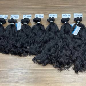 Extension de cheveux bruts de qualité double de l'usine du Vietnam Paquet ondulé naturel trame disponible en stock - Product Image 1