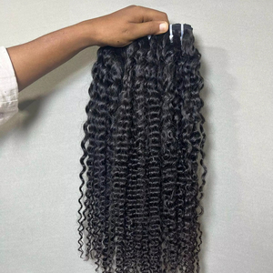 Temple indien du sud Pure Remy trame cheveux 100% non transformés Extension de cheveux humains Style ondulé faisceaux de qualité supérieure en gros - Product Image 1