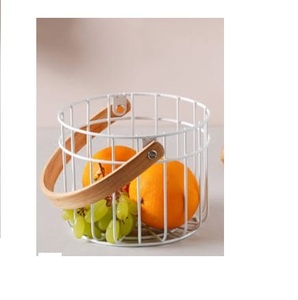 Panier à fruits en fil de fer, design métallique, pour la décoration de la table à manger et le comptoir de cuisine, panier de rangement pour aliments, pain, fruits, à vendre - Product Image 4