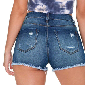 Premium Quality Customize Your Design Street Fashion Solid Distress OEM Wholesale Comfortable Men's <b>Denim</b> Shorts Casual Wear - Product Image 6