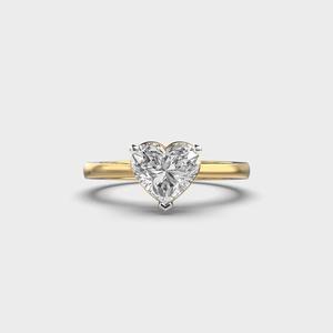 แหวนเพชรคุณภาพเยี่ยมที่ได้รับการเพาะเลี้ยงในห้องปฏิบัติการ ประดับด้วยโรสโกลด์ชุบโรเดียม เครื่องประดับที่ยั่งยืนสำหรับเจ้าสาวยุคใหม่ Luxira - Product Image 1