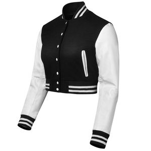 แจ็คเก็ตเอวลอยสำหรับผู้หญิง, เสื้อแจ็คเก็ตแขนสั้นปักลายตัวอักษรเซ็กซี่เสื้อผ้าแนวสตรีทใหม่ฤดูหนาวฤดูใบไม้ร่วง2024 - Product Image 2