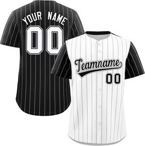 Maillot de baseball brodé à bouton complet par sublimation personnalisée chemise de softball à séchage rapide matériel d'équipe sergé numéro de nom vêtements de sport - Product Image 1