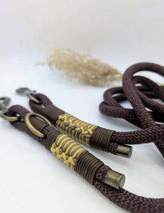 Corde de collier de chien colorée recyclée et durable personnalisée, laisse de corde en coton personnalisée de 5 pieds - Product Image 1