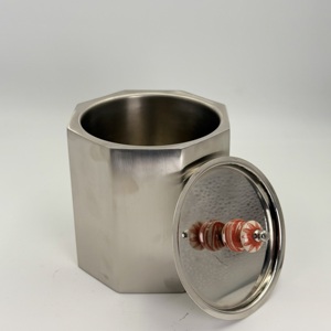 Cubetera de Acero Inoxidable de Alta Calidad con Tapa y Pinzas, Acabado Pulido, para Uso en Bares, Bodas, Fiestas y Celebraciones, MOQ Bajo - Product Image 2