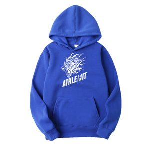 Sudaderas con capucha de Otoño Invierno para hombre, camisetas de lana de Color sólido holgadas de manga larga, sudadera de calle de alta calidad de poliéster 100% hecha a medida - Product Image 1