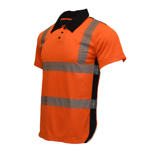 Wholesale Men's Reflective Windproof Polyester Shirt ANSI/ISEA 107 Certified High Visibility Workwear Breathable Quick Dry - Product Image 4